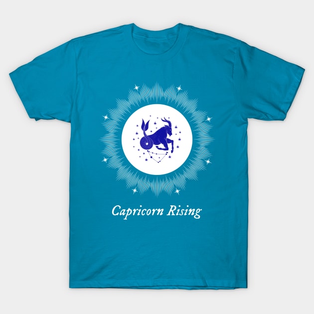 Capricorn Rising Astrology Chart Zodiac Sign Ascendant T-Shirt by Witchy Ways